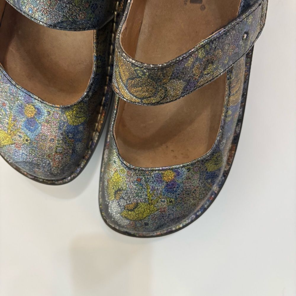ALEGRIA Paloma Gypsy Rose Mary Jane Shoes 39 Multi-Colored EUC - Picture 7 of 11